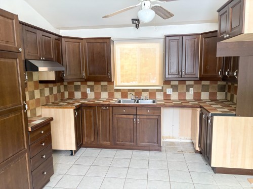 Kitchen - 30 Rue Jules, Saint-Lucien, QC - Indoor Photo Showing Kitchen With Double Sink