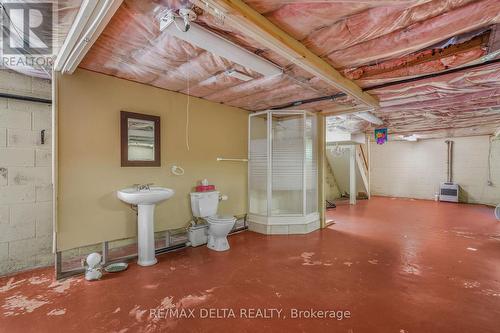 Sink, toilet and shower in basement. - 3295 Highway 34 Highway, Champlain, ON 