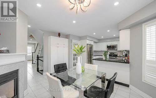 5103 Silverwater Mill Crescent, Mississauga, ON - Indoor Photo Showing Dining Room With Fireplace