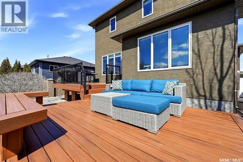 3930 Sandhill Crescent, Regina, SK - Outdoor With Deck Patio Veranda With Exterior