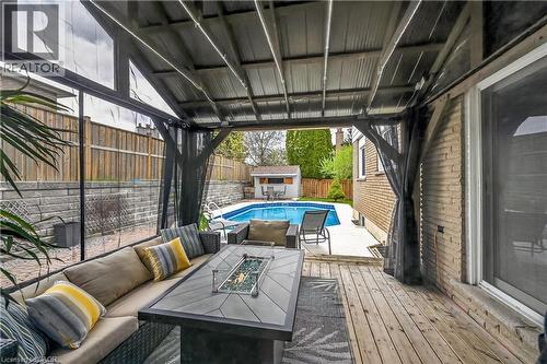 31 Maynard Street, Hamilton, ON - Outdoor With Above Ground Pool With Deck Patio Veranda With Exterior