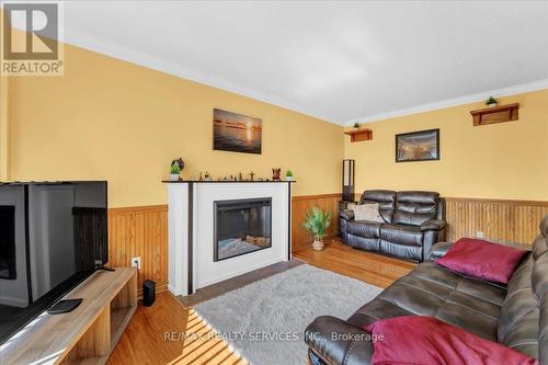 108 Candy Crescent, Brampton, ON - Indoor Photo Showing Living Room With Fireplace