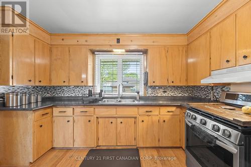 58 Centre Crescent N, London South (South D), ON - Indoor Photo Showing Kitchen With Double Sink