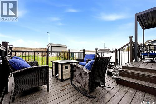 5038 Anthony Way, Regina, SK - Outdoor With Deck Patio Veranda With Exterior