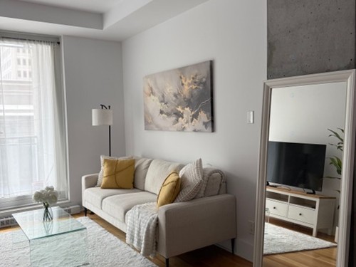 Living Room - 808-1188 Av. Union, Montréal (Ville-Marie), QC - Indoor Photo Showing Living Room