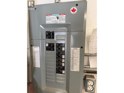 Electrical Panel in Shop in Barn - 1403 Notch Hill Road, Sorrento, BC 