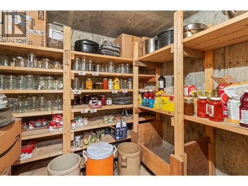 Cold Room on Lower Floor - 1403 Notch Hill Road, Sorrento, BC 