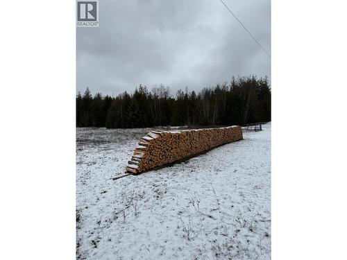 Winter Firewood in upper fields - 1403 Notch Hill Road, Sorrento, BC 