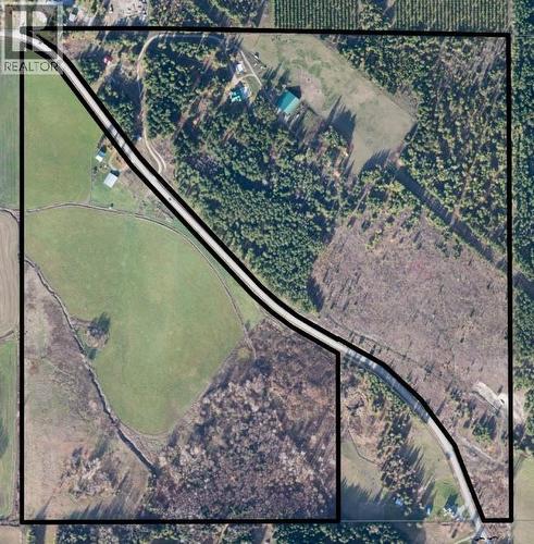 Satellite photo with approximate lot lines - 1403 Notch Hill Road, Sorrento, BC 