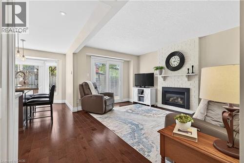 108 Old Forest Crescent, Kitchener, ON - Indoor Photo Showing Living Room With Fireplace