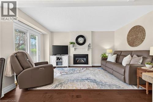 108 Old Forest Crescent, Kitchener, ON - Indoor Photo Showing Living Room With Fireplace