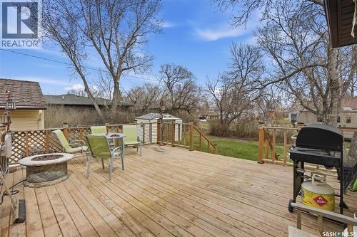 210 Railway Avenue, Mortlach, SK - Outdoor With Deck Patio Veranda