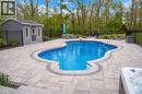 1279 Maple Manor Road, Cambridge, ON  - Outdoor With In Ground Pool With Deck Patio Veranda With Backyard 