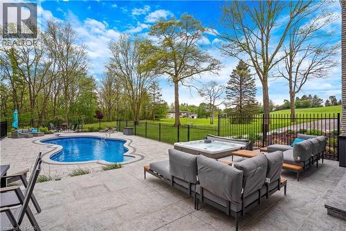1279 Maple Manor Road, Cambridge, ON - Outdoor With In Ground Pool With Deck Patio Veranda With Backyard