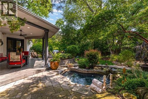 34 Harrington Place, Ancaster, ON - Outdoor With In Ground Pool With Deck Patio Veranda