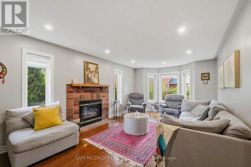 3605 Trelawny Circle, Mississauga, ON - Indoor Photo Showing Living Room With Fireplace