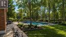 *Virtual rendering of backyard with pool addition - 6 Lloyd Cook Drive E, Springwater, ON  - Outdoor With In Ground Pool 