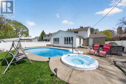 1182 Greyrock Crescent, Ottawa, ON - Outdoor With In Ground Pool With Backyard