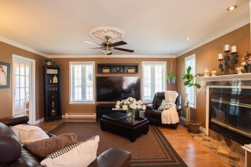 Salon - 9 Rue Elm, Shannon, QC - Indoor Photo Showing Living Room With Fireplace