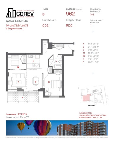 Overall view - 002-6250 Av. Lennox, Montréal (Côte-Des-Neiges/Notre-Dame-De-Grâce), QC - Other