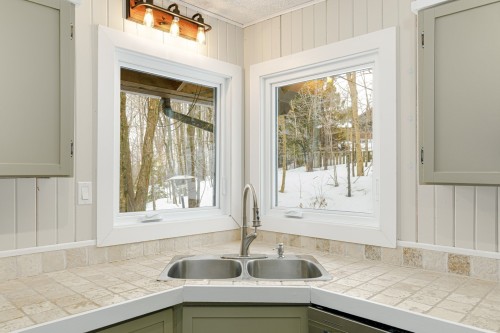 Kitchen - 115  - 115A Rue Diana, Sainte-Agathe-Des-Monts, QC - Indoor Photo Showing Kitchen With Double Sink