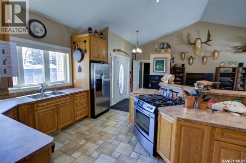 120 1St Avenue E, Love, SK - Indoor Photo Showing Kitchen With Double Sink
