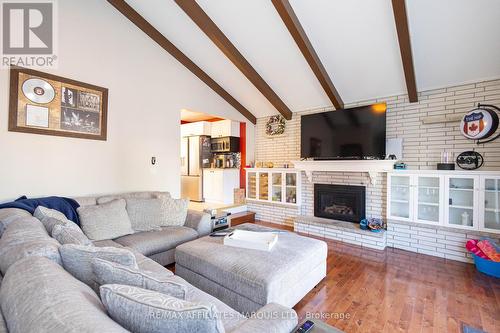 420 Beach Avenue, Cornwall, ON - Indoor Photo Showing Living Room With Fireplace
