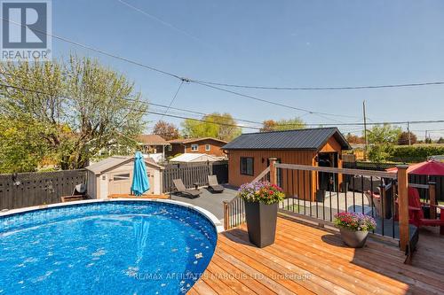 420 Beach Avenue, Cornwall, ON - Outdoor With Above Ground Pool With Deck Patio Veranda