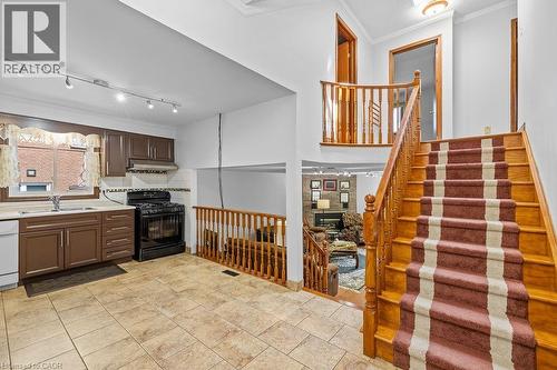 140 Solomon Crescent, Hamilton, ON - Indoor Photo Showing Kitchen With Double Sink
