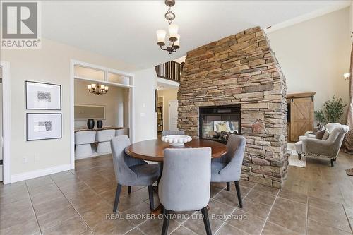 220 Joseph Schoerg Crescent, Kitchener, ON - Indoor Photo Showing Dining Room With Fireplace