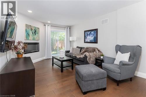 436 Goodram Drive, Burlington, ON - Indoor Photo Showing Living Room With Fireplace