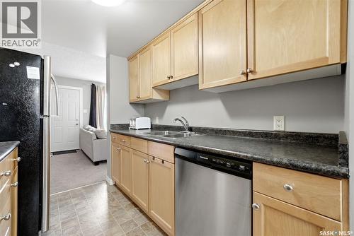 3834 Castle Road, Regina, SK - Indoor Photo Showing Kitchen With Double Sink