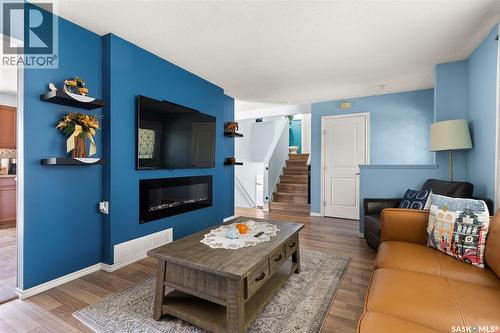 1341 9Th Avenue N, Regina, SK - Indoor Photo Showing Living Room With Fireplace