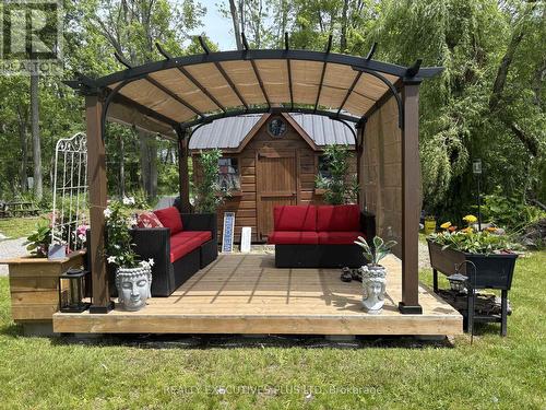 Gazebo Deck - 2757 Lone Birch Trail, Ramara, ON - Outdoor With Deck Patio Veranda With Exterior