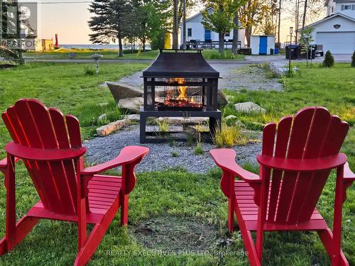 Fire at Sunset - 2757 Lone Birch Trail, Ramara, ON - Outdoor