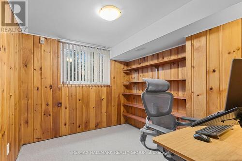 Ground Level Office with Built-In Wood Shelving - 1981 Navaho Drive, Ottawa, ON - Indoor