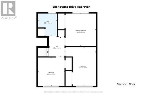 Upper-Level Bedroom Layout - 1981 Navaho Drive, Ottawa, ON - Other