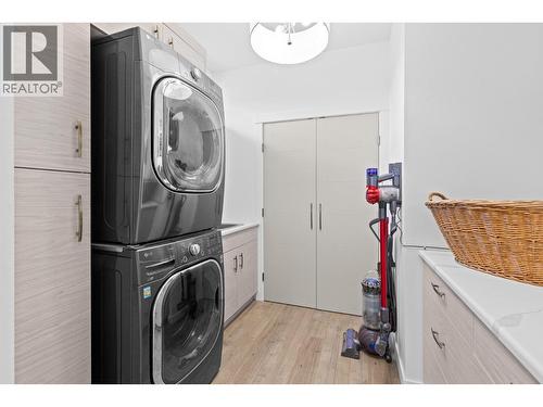Laundry Covered deck - Main floor. - 647 Mt Ida Drive, Coldstream, BC 