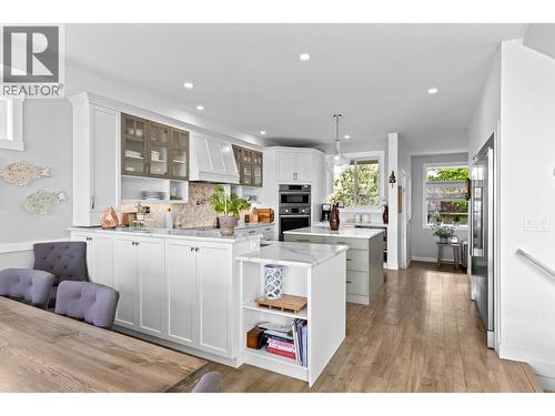 Dining & kitchen - Main floor. - 647 Mt Ida Drive, Coldstream, BC 