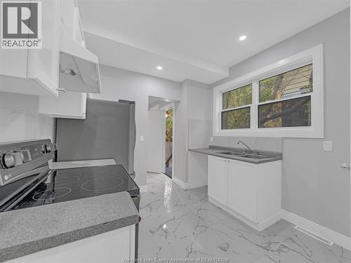 406 Partington, Windsor, ON - Indoor Photo Showing Kitchen With Double Sink