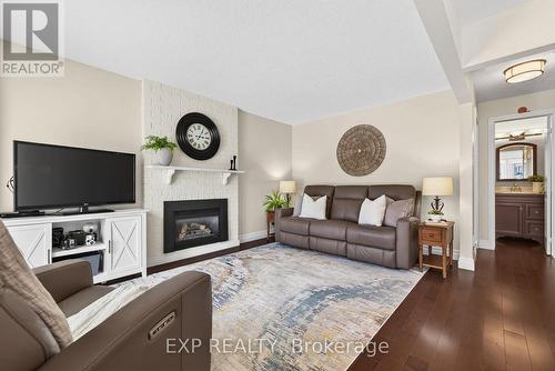 108 Old Forest Crescent, Kitchener, ON - Indoor Photo Showing Living Room With Fireplace