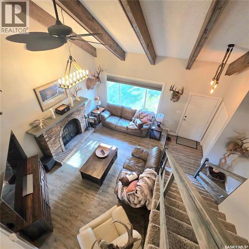 868 Conroy Place, Prince Albert, SK - Indoor With Fireplace