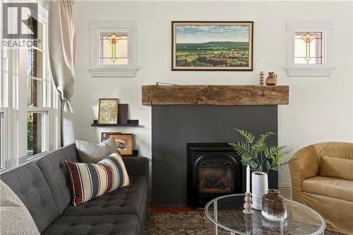 116 Homewood Avenue, Hamilton, ON - Indoor Photo Showing Living Room With Fireplace