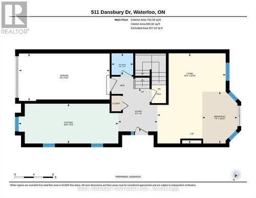 Main Floor - 511 Dansbury Drive, Waterloo, ON - Other
