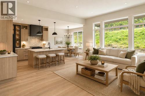 *This photo has been virtually staged - 2125 Montenegro Drive, Kelowna, BC - Indoor Photo Showing Living Room