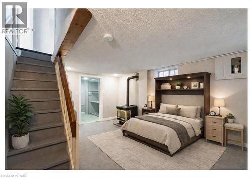 Virtually Staged - 187 Barton Street W, Hamilton, ON - Indoor Photo Showing Bedroom