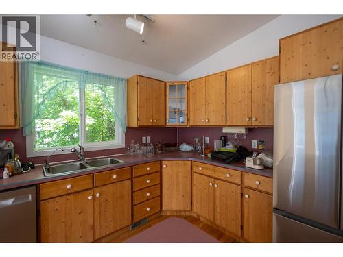 6728 3A Highway, Nelson, BC - Indoor Photo Showing Kitchen With Double Sink