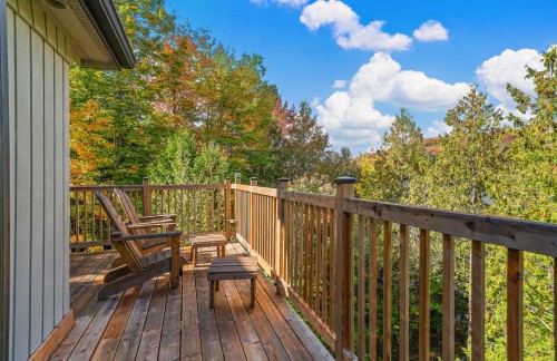 Terrasse - 3497 Ch. Du Village, Saint-Adolphe-D'Howard, QC - Outdoor With Deck Patio Veranda