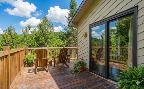 Terrasse - 3497 Ch. Du Village, Saint-Adolphe-D'Howard, QC - Outdoor With Deck Patio Veranda With Exterior