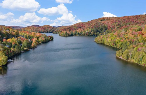 Vue d'ensemble - 3497 Ch. Du Village, Saint-Adolphe-D'Howard, QC - Outdoor With Body Of Water With View